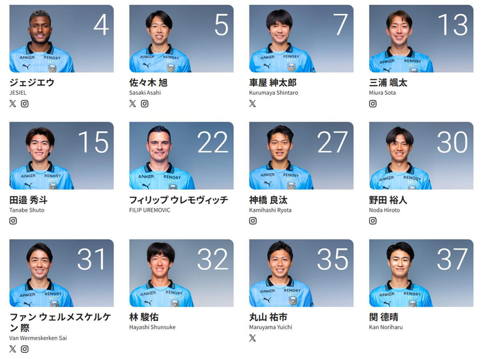 IM电竞官网-川崎前锋阵容